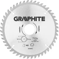 Graphite Graphit-Kreissägeblatt 160x30mm, 48 Zähne - 55H603