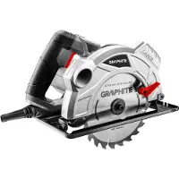 Graphite 1500-watt cirkelzaag, zaagblad van 185 x 20 mm