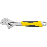 Topex Verstelbare Zweedse moersleutel 300 mm rubberen handvat (35D124)