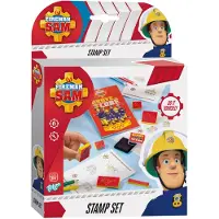 Totum Brandweerman Sam Stempel- en kleurset - knutselset met stempels en kleurpotloden - creatief speelgoed