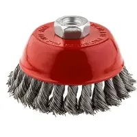 Graphite Wire Rear Brush 100mmxM14 INOX - 57H583