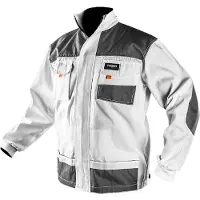 GRUPA TOPEX Schilders Werkjas WIT M/50 Oxford Bescherming 35% Katoen-65% Polyester 267 Gr/m2 CE-EN340
