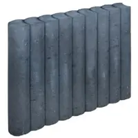 Gardenlux 3 stuks! Rondo palissade zwart 8x50x50 cm