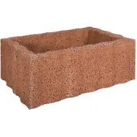 Gardenlux 2 stuks! Ridgeflor groot bruin 60x40x25 cm