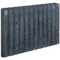 Gardenlux 5 stuks! Mini palissadeband zwart 6x40x50 cm