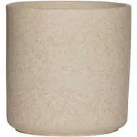 Hakbijl Glass Hakbijl Plantenpot Cindy - wit - keramiek - cilinder - D13 x H13 cm - Plantenpotten