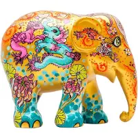 Elephant Parade Stay Gold - Handgemaakt Olifantenstandbeeld - 10 cm