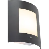 QAZQA Buiten wandlamp antraciet IP44 schemersensor - Emmerald