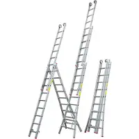 Little Jumbo 1250500312 Reformladder Uitgebogen - 3 X 12 Sporten - 3,25 X 7,75m