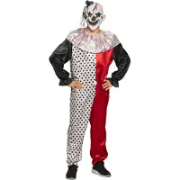 Boland Psycho Clown kostuum heren zwart/rood/wit maat M/L