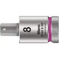 Wera 8740 B HF Binnenzeskant Zyklop Bitdop met 3/8"-aandrijving met vasthoudfunctie, 3/8" x 100 mm - 1 stuk(s) - 05003094001