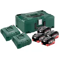 Metabo 18V LiHD Accu Basis-set 4 x 8.0Ah accu +1x duolader +Metaloc | 685135000 - 685135000