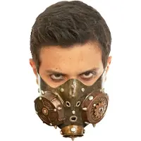 Ghoulish Volwassen Steampunk halfmasker