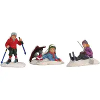 Luville Kerstfiguur ski klas 5x3x5 cm