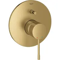 GROHE Essence New Badkraan - Afbouwdeel - Met omstelling - Exclusief inbouwdeel - Cool sunrise geborsteld (mat goud)