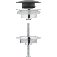 GROHE afvoergarnituur push open zwart