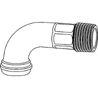 IMI HYDRONIC ENGINEERING A/S gebogen radiatorkoppeling 1/2" vern. zonder moer