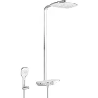 Hansa Emotion - Wellfit doucheset met thermostaat, 36x22 cm, wit/chroom 5865017282