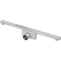 Van den berg Perfect Line douchegoot 700x35 mm met rooster RVS