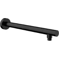 Wiesbaden Douche arm 45 cm rond muurbevestiging mat zwart