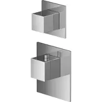 Hotbath Mate MHQ1 High Flow Thermostaat Met 1 Stopkraan Chroom - Kranen, Douchekranen, Inbouw Douchekranen - 8719638615570 - Kranen, Douchekranen, Inbouw douchekranen