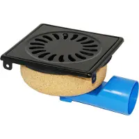 HorecaTraders Afvoerput | RVS | Zandhuid | 150 x 150 mm