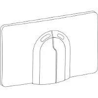Wisa Serie 2100 afdekplaat Wit