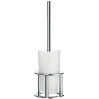 Smedbo Outline Toiletborstelhouder Dicht Chroom - Messing - Accessoires - Toilet Accessoires - Toiletborstelhouders - 7391447030884