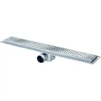 Van den berg afvoergoot 70cm met flens zijafvoer 50 mm RVS