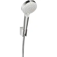 Hansgrohe crometta 2 stralen doucheset met slang ecosmart 160 cm wit/chroom