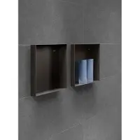 Looox Colour BoX inbouwnis - 60x30x10cm - RVS Zwart mat