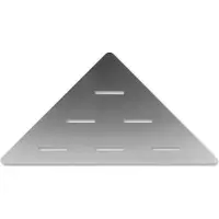Looox Corner Shelf hoekplanchet 30x22cm RVS Geborsteld