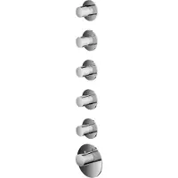 Hotbath Mate MHR5 High Flow Thermostaat Met 5 Stopkranen Chroom - Kranen, Douchekranen, Inbouw Douchekranen - 8719638615754 - Kranen, Douchekranen, Inbouw douchekranen