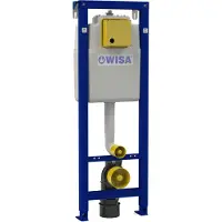 Wisa XS inbouwreservoir frontbediening 114 cm blauw 8050452980
