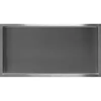 Looox BoX nis - 60x30x10cm - inbouw - rvs geborsteld box-60-10