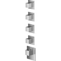 Hotbath Mate MHQ4 High Flow Thermostaat Met 4 Stopkranen Chroom - Kranen, Douchekranen, Inbouw Douchekranen - 8719638615631 - Kranen, Douchekranen, Inbouw douchekranen