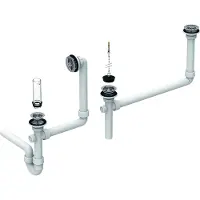 Geberit aansl.set v.opvangbak gips