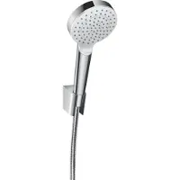 Hansgrohe Crometta 1 straal doucheset ecosmart met slang wit/chroom