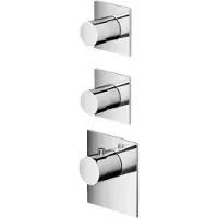 Hotbath Mate MHRQ2 High Flow Thermostaat Met 2 Stopkranen Chroom - Kranen, Douchekranen, Inbouw Douchekranen - 8719638615792 - Kranen, Douchekranen, Inbouw douchekranen
