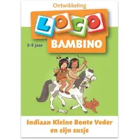 Bambino Indiaan kleine Bonte Veder en zijn zusje. 3- 5 jaar
