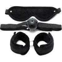 Rimba - Soft bondage set met klittenband (3-delig)