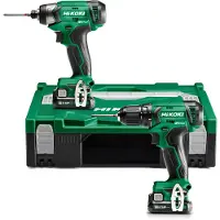 HiKOKI KC12DAWAZ | Accu slagschroevendraaier en boor-schroefmachine 12V | Incl. accu's en lader | in koffer - KC12DAWAZ