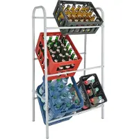 Huismerk Premium Krattenrek Voor 6 Kratten Wit - 65 x 34 x 115 cm