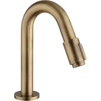 Sub 75 staande fonteinkraan 19,5 cm hoog, brons