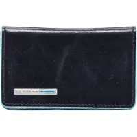 Piquadro Blue Square Visitekaarthouder Leder 10 cm blauw