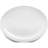 Lyngby Porcelæn Rhombe ovale serveerschaal 35x26,5 cm wit