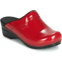 Sanita Klomp Women Original Sonja Patent Open Red-Schoenmaat 36