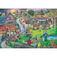 The House of Puzzles Sixties Green Puzzel 1000 stukjes