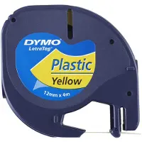 Dymo 91222S0721670 DirectLabel-Etiketten Polyester gelb 12mm x 4m Gelb
