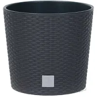 Prosperplast Round Flowerpot 8.7l Rato 25x25x22.4 Cm Zwart